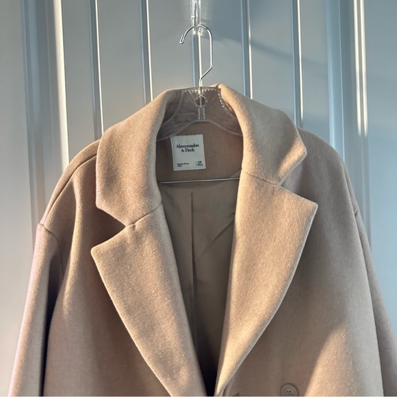 A&F Oversized Wool-Blend Short Coat NWOT PETITE - Picture 11 of 17